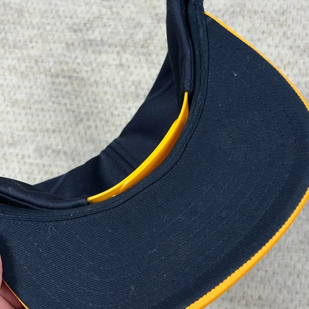 West Virginia Mountaineers Hat Cap Snapback WVU Blue‎ Yellow Plain Logo Adult
